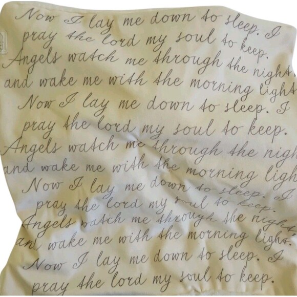 Mud Pie Lovey Security Blanket Baby Bear Angel Prayer Soft White Plush Fur 13" - Picture 3 of 6